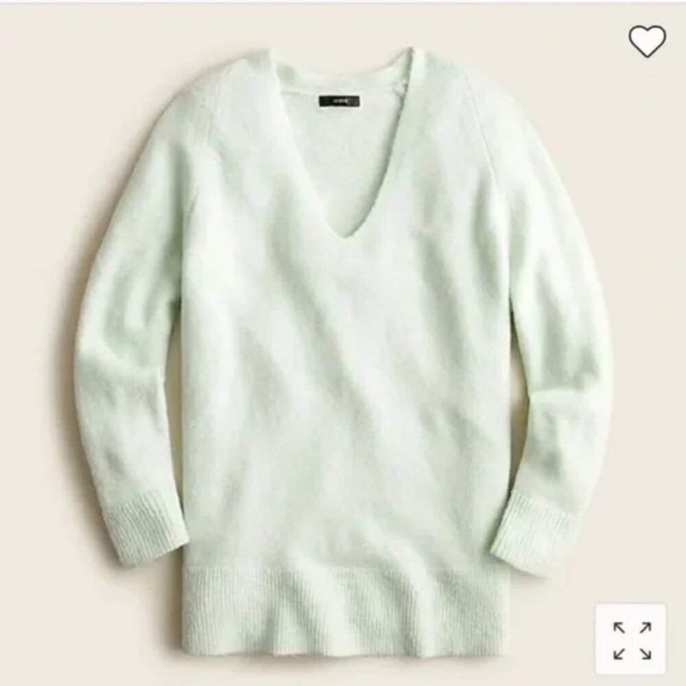 J. Crew Women's V-Neck Sweater: Pale Green 3X